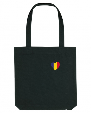 Inima tricolora Romania Black