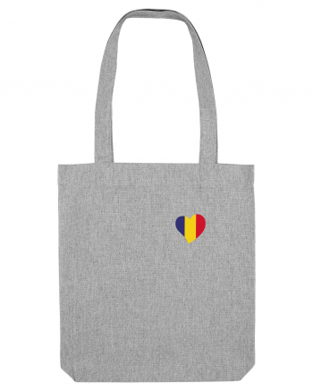 Inima tricolora Romania Heather Grey