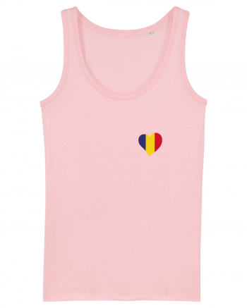 Inima tricolora Romania Cotton Pink