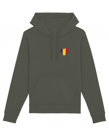 Inima tricolora Romania Khaki