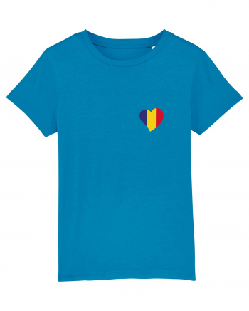 Inima tricolora Romania Azur