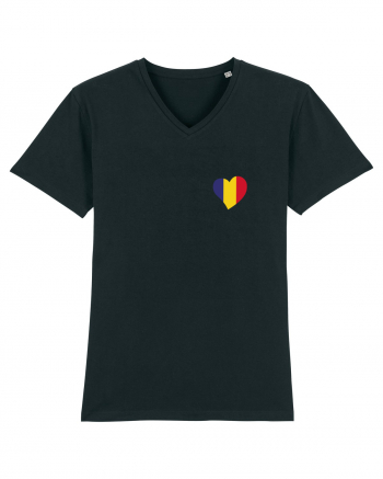 Inima tricolora Romania Black