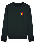 Inima tricolora Romania Bluză mânecă lungă Unisex Rise