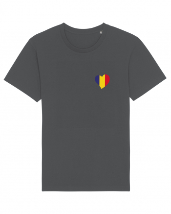 Inima tricolora Romania Anthracite