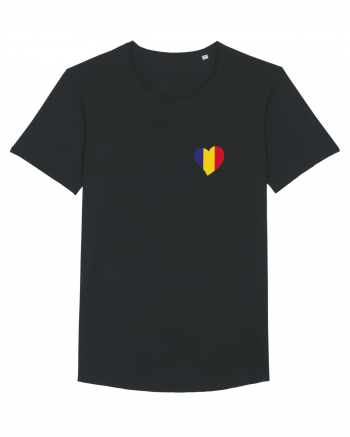 Inima tricolora Romania Black