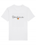 Romania inima tricolora Tricou mânecă scurtă Unisex Rocker