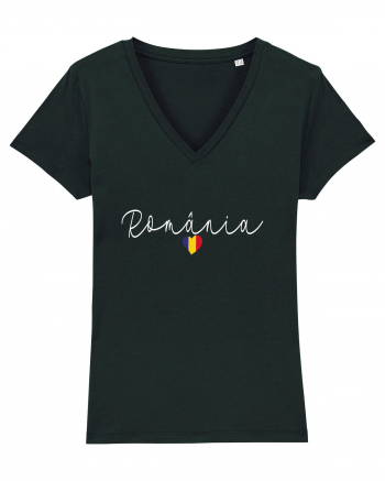 Inima tricolora Romania Black