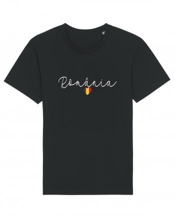 Inima tricolora Romania Black