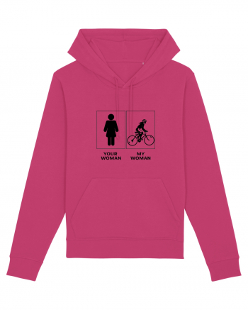 Woman Cycling Design Raspberry