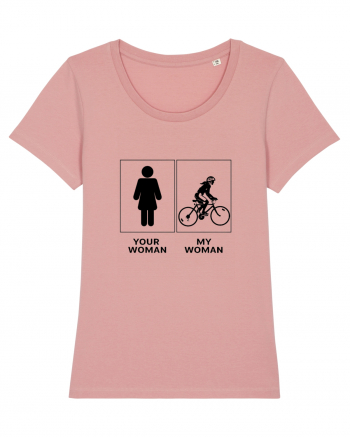 Woman Cycling Design Canyon Pink