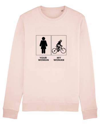 Woman Cycling Design Candy Pink