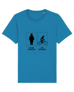 Woman Cycling Design Tricou mânecă scurtă Unisex Rocker