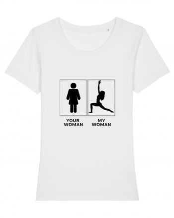 Woman Yoga Design White