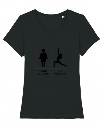 Woman Yoga Design Black