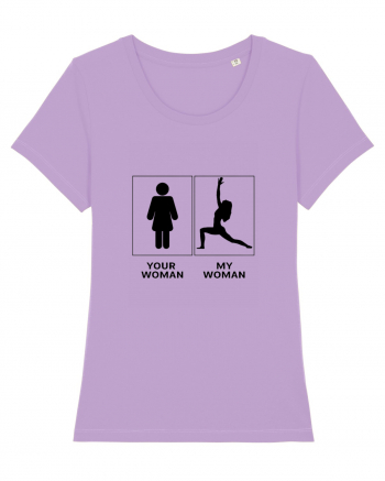 Woman Yoga Design Lavender Dawn