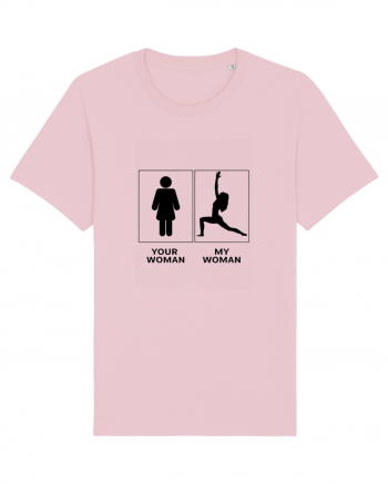 Woman Yoga Design Cotton Pink