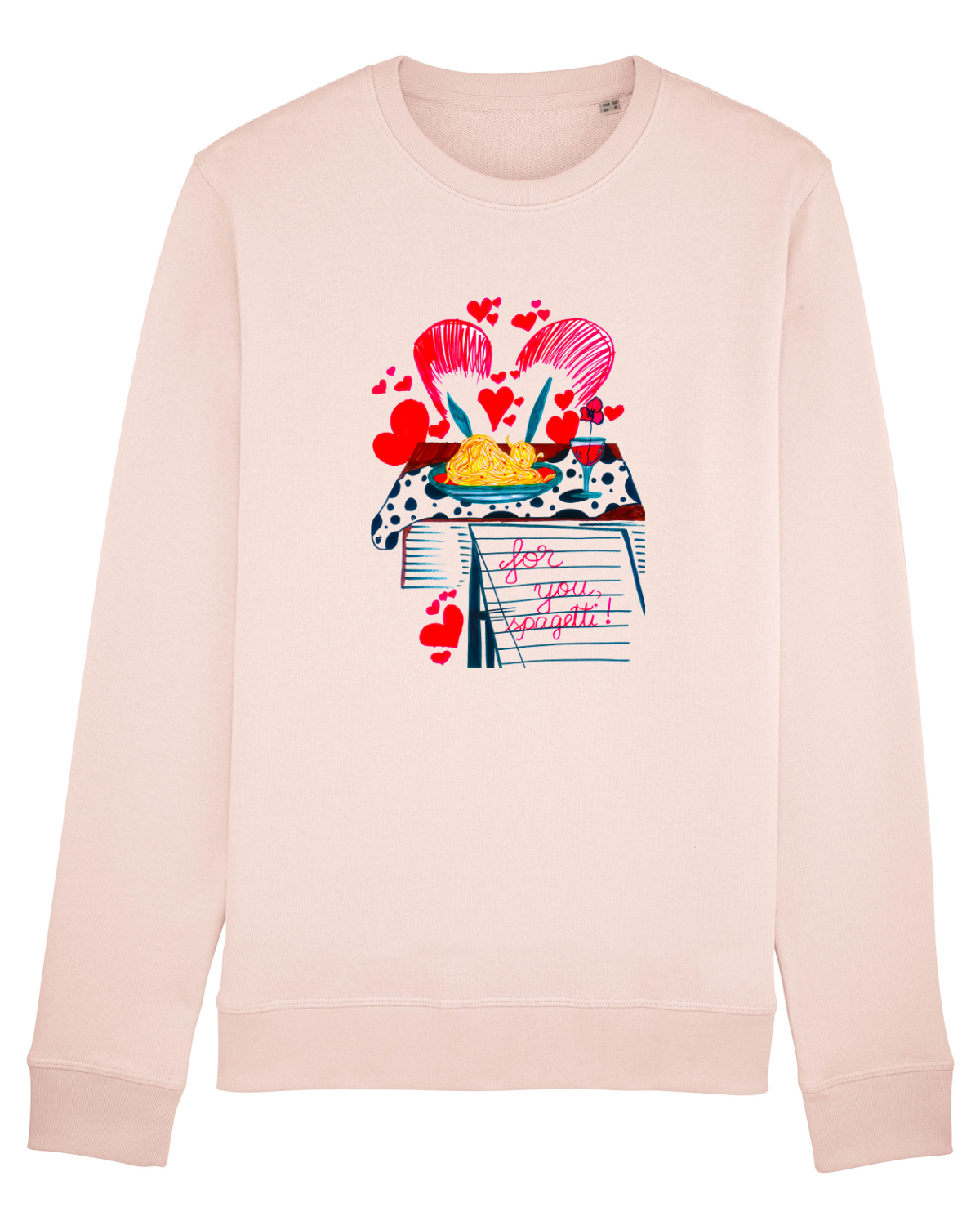 Bluză mânecă lungă Unisex Rise Candy Pink