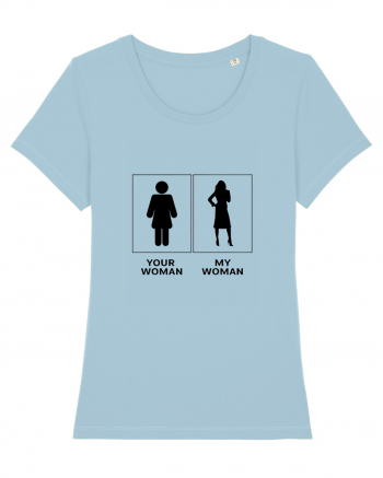 Woman Fashion Design Sky Blue