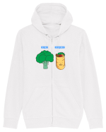 Vegan on social media Hanorac cu fermoar Unisex Connector