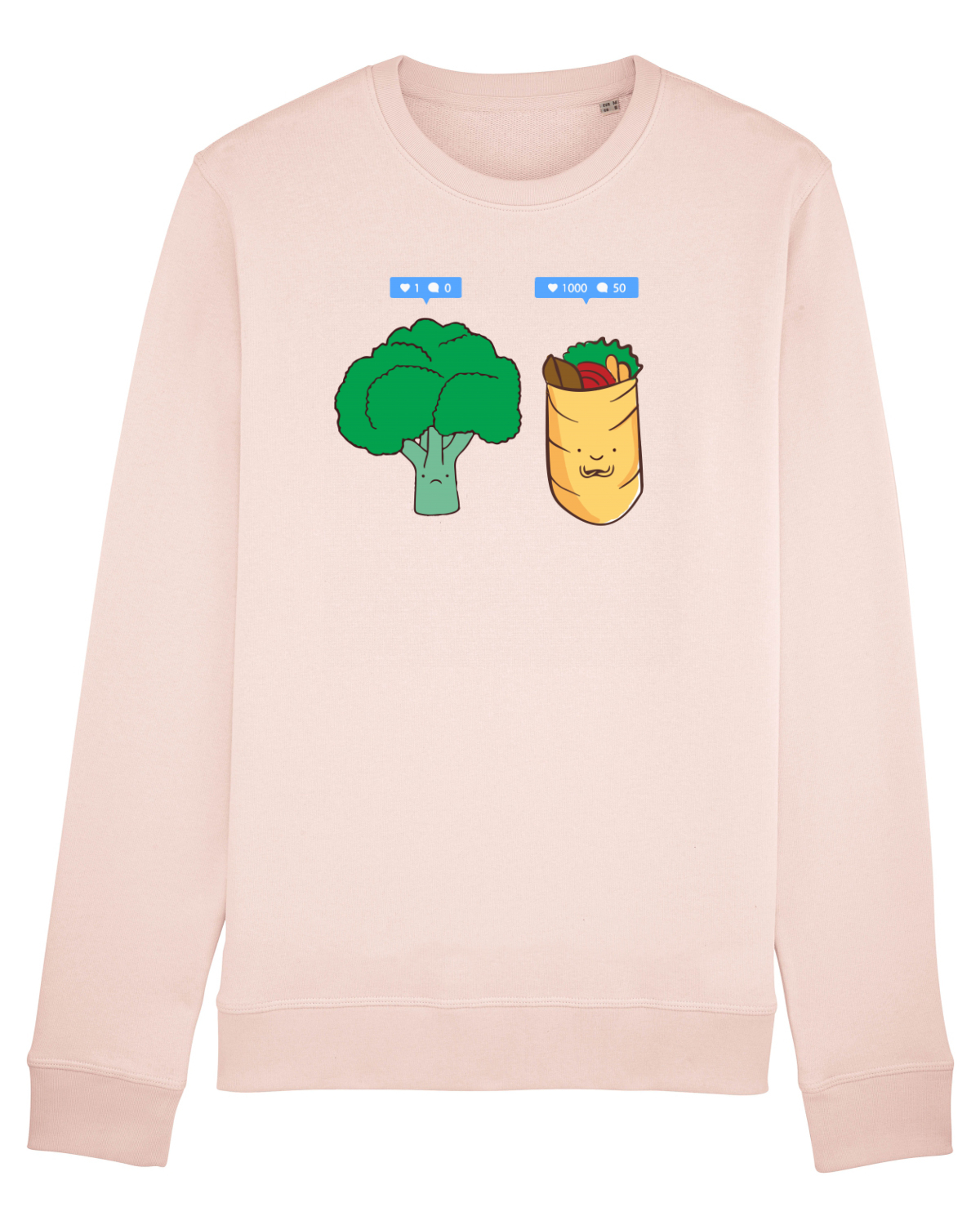 Bluză mânecă lungă Unisex Rise Candy Pink