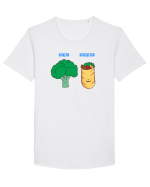 Vegan on social media Tricou mânecă scurtă guler larg Bărbat Skater