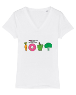 I DONUT think they like me Tricou mânecă scurtă guler V Damă Evoker