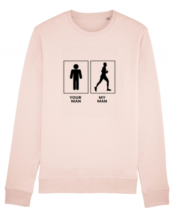 Man Running Design Candy Pink