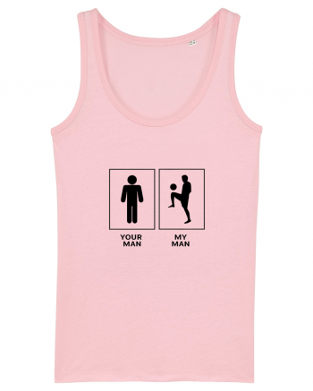 Man Football Design Cotton Pink