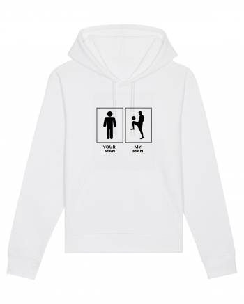 Man Football Design White