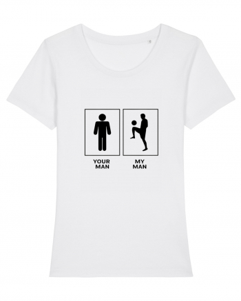 Man Football Design White