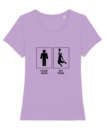 Man Basketball Design Lavender Dawn