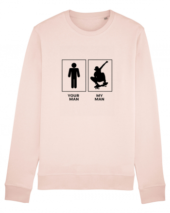 Man Skateboarding Design Candy Pink