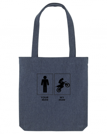 Man Biker Design Midnight Blue