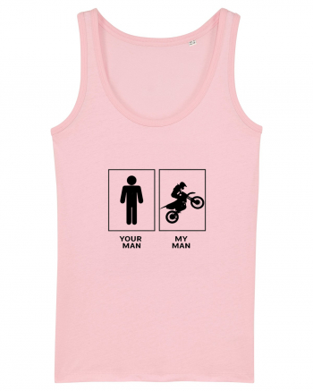 Man Biker Design Cotton Pink