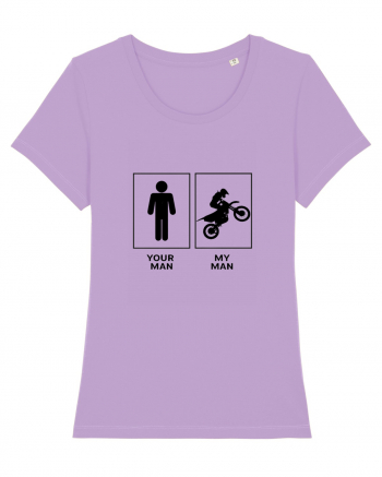 Man Biker Design Lavender Dawn