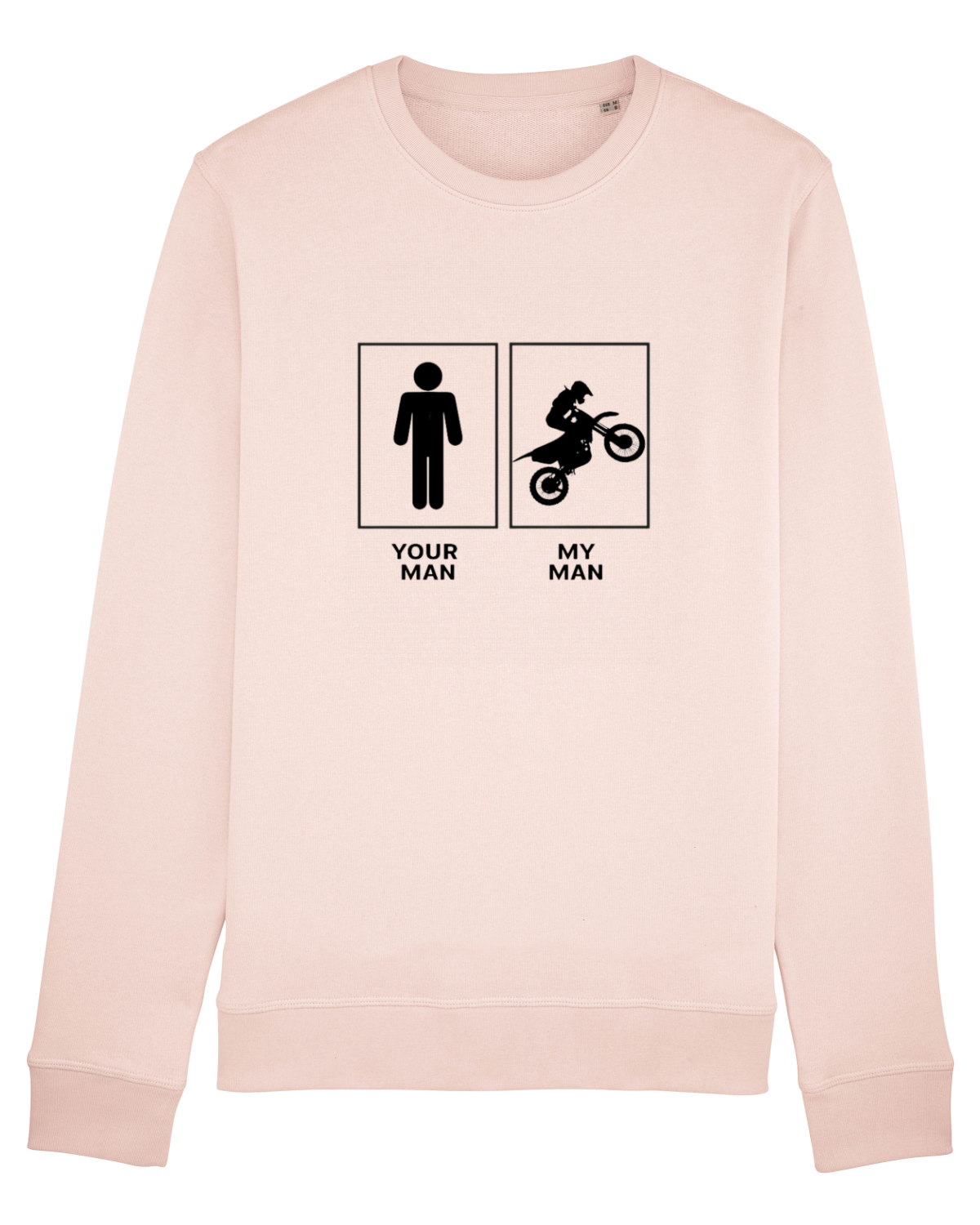 Bluză mânecă lungă Unisex Rise Candy Pink