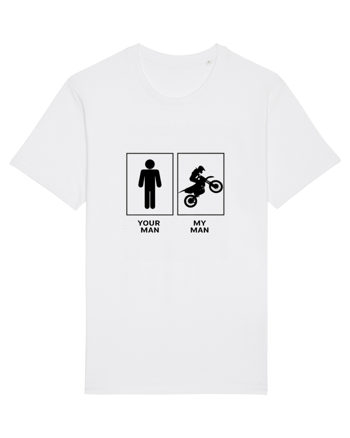 Tricou mânecă scurtă Unisex Rocker White
