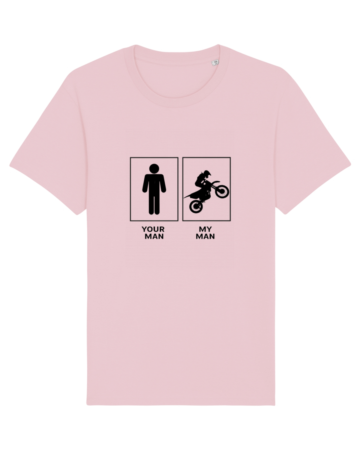 Tricou mânecă scurtă Unisex Rocker Cotton Pink