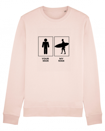 Man Surfing Design Candy Pink