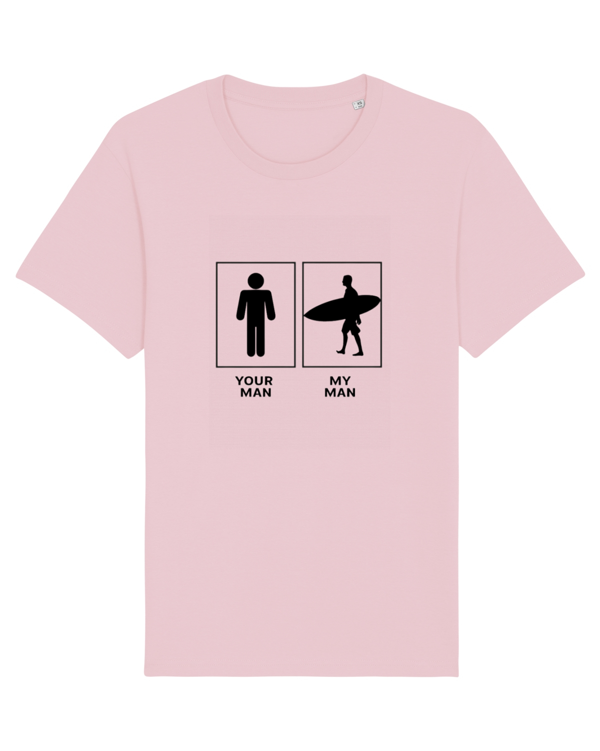 Tricou mânecă scurtă Unisex Rocker Cotton Pink