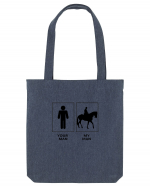 Man Horse Riding Design Sacoșă textilă