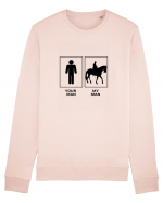 Man Horse Riding Design Bluză mânecă lungă Unisex Rise