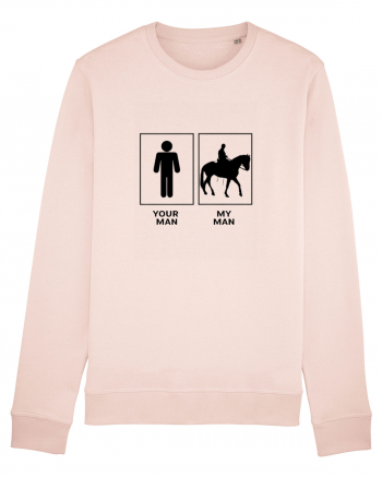 Man Horse Riding Design Candy Pink