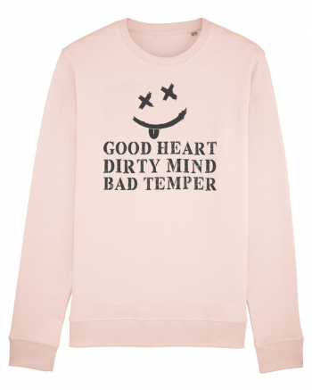 good heart gray Candy Pink