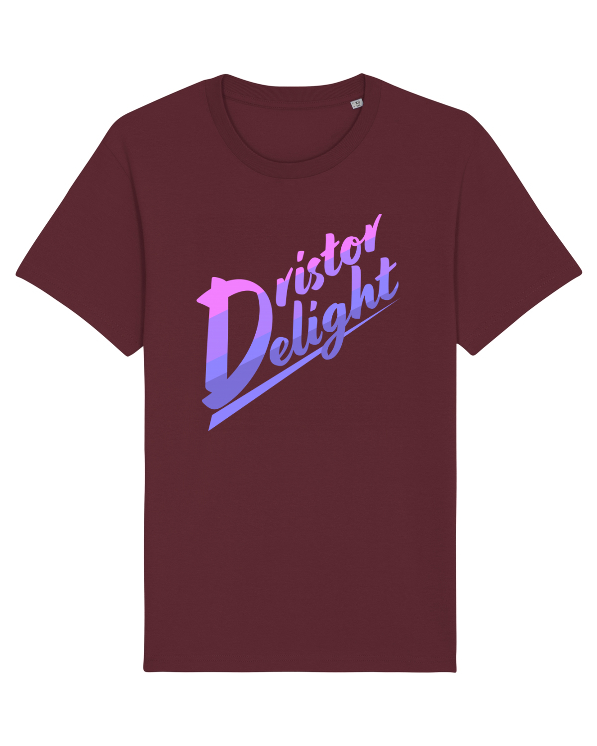 Tricou mânecă scurtă Unisex Rocker Burgundy