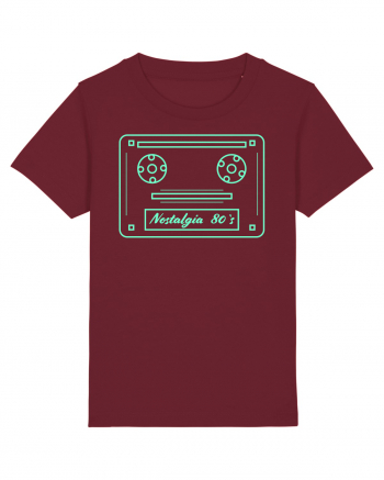 Nostalgia cassette 80`s Burgundy