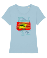 Sushi for you Tricou mânecă scurtă guler larg fitted Damă Expresser