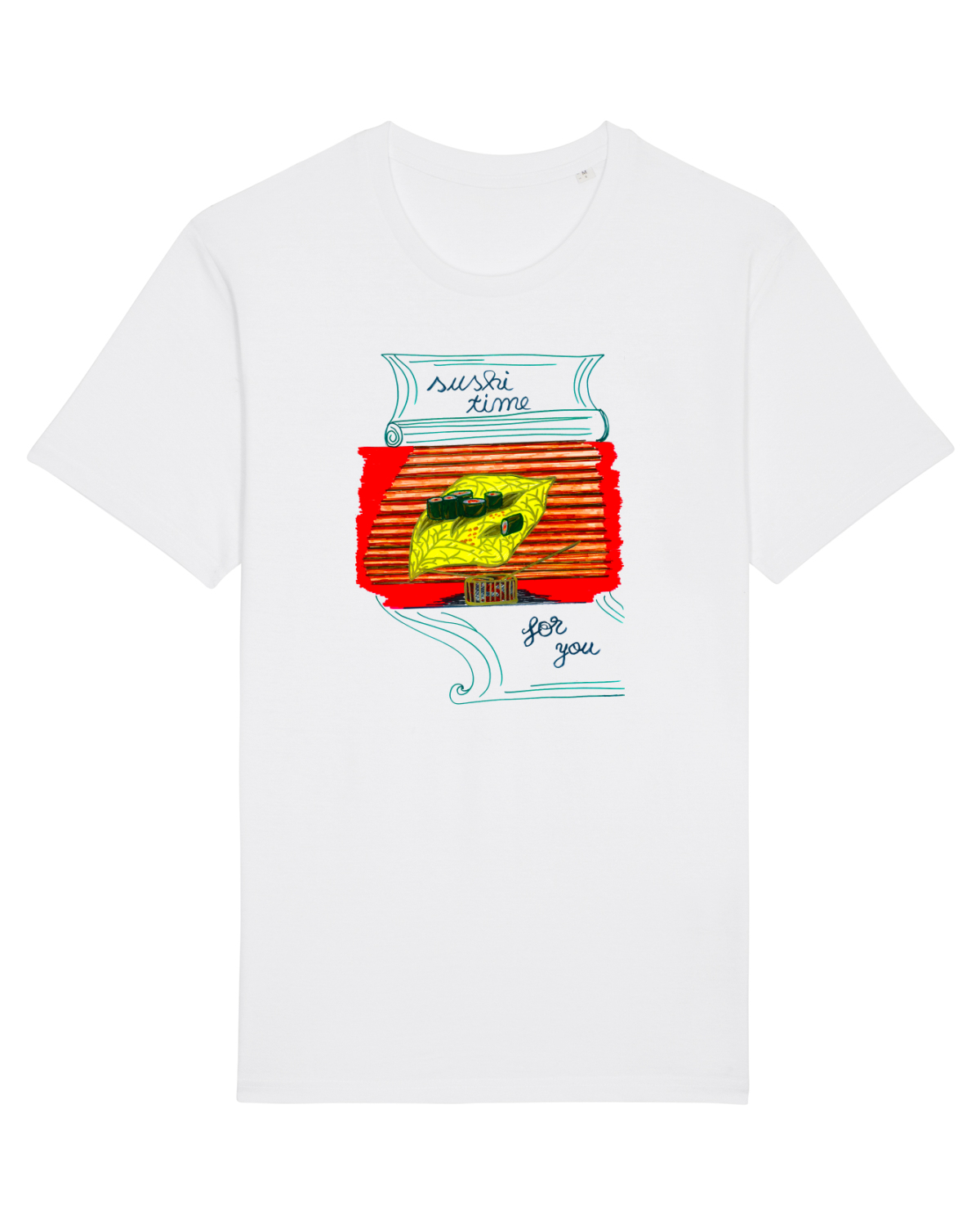 Tricou mânecă scurtă Unisex Rocker White