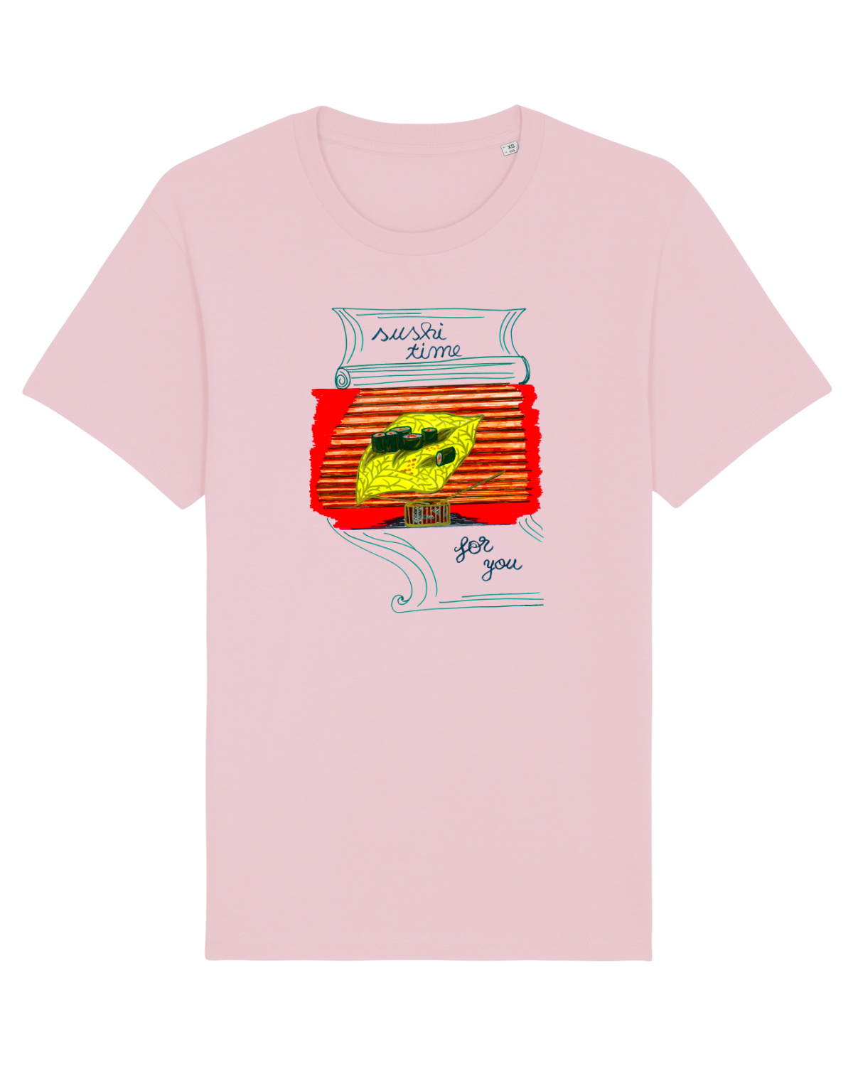 Tricou mânecă scurtă Unisex Rocker Cotton Pink