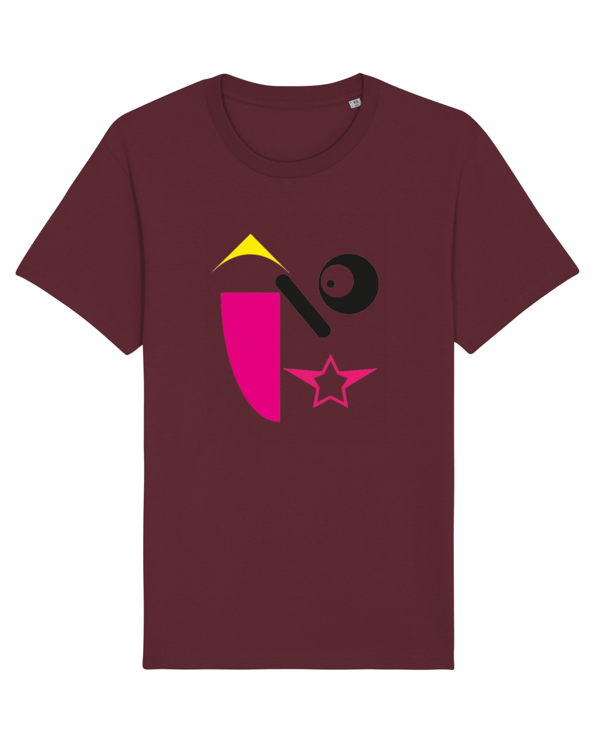 Tricou mânecă scurtă Unisex Rocker Burgundy